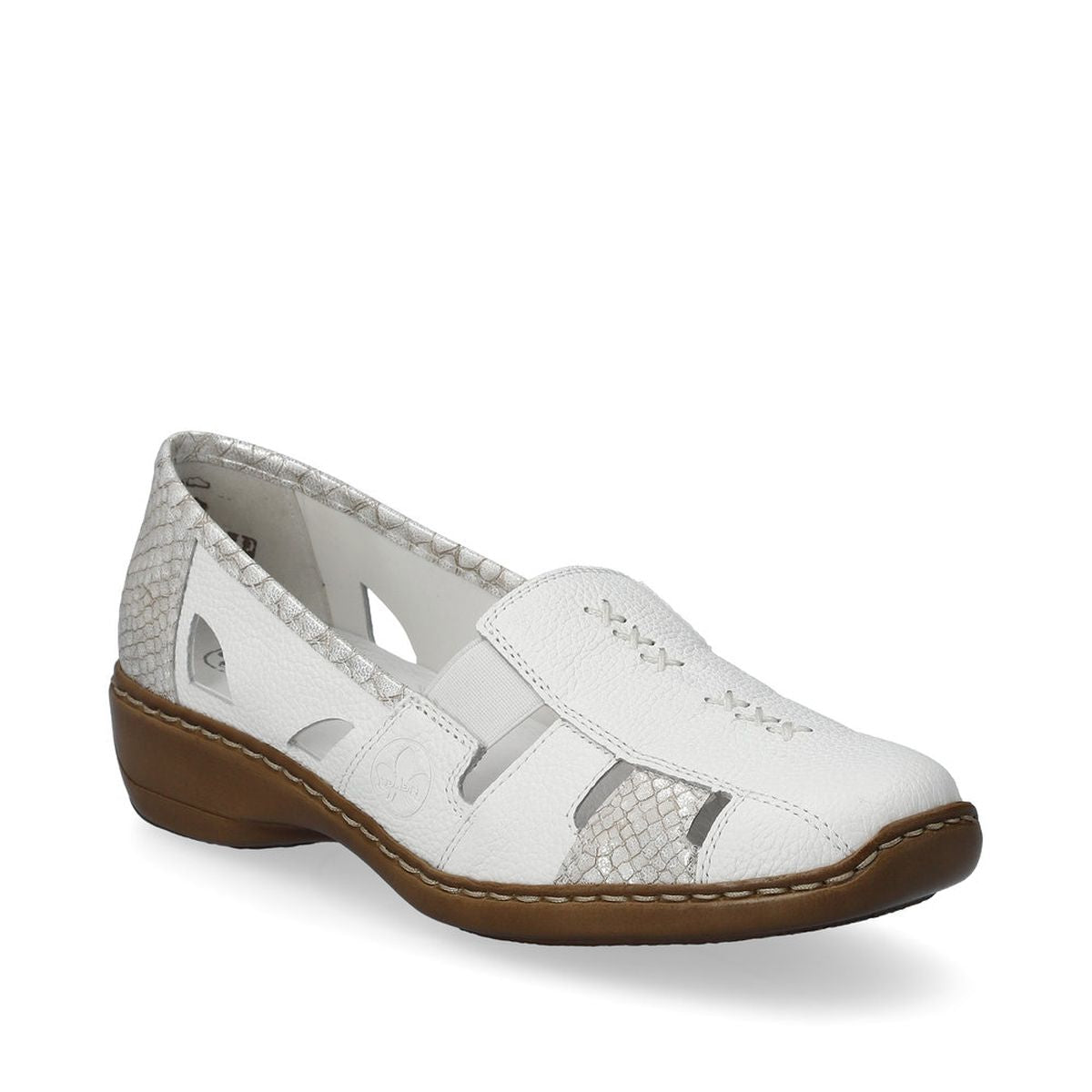 Rieker 41385 Women's Casual Slip-On in White
