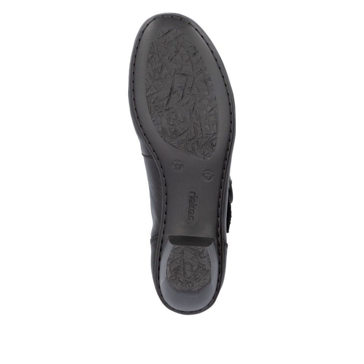 Rieker 41756 Women's Mary Jane Block Heel in Black