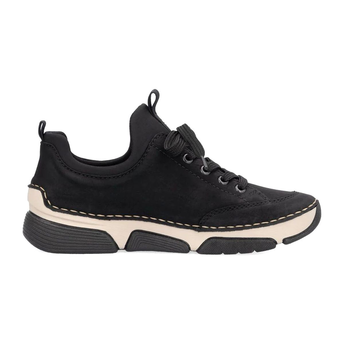 Rieker 45973 Women's Slip On Shoes in Black