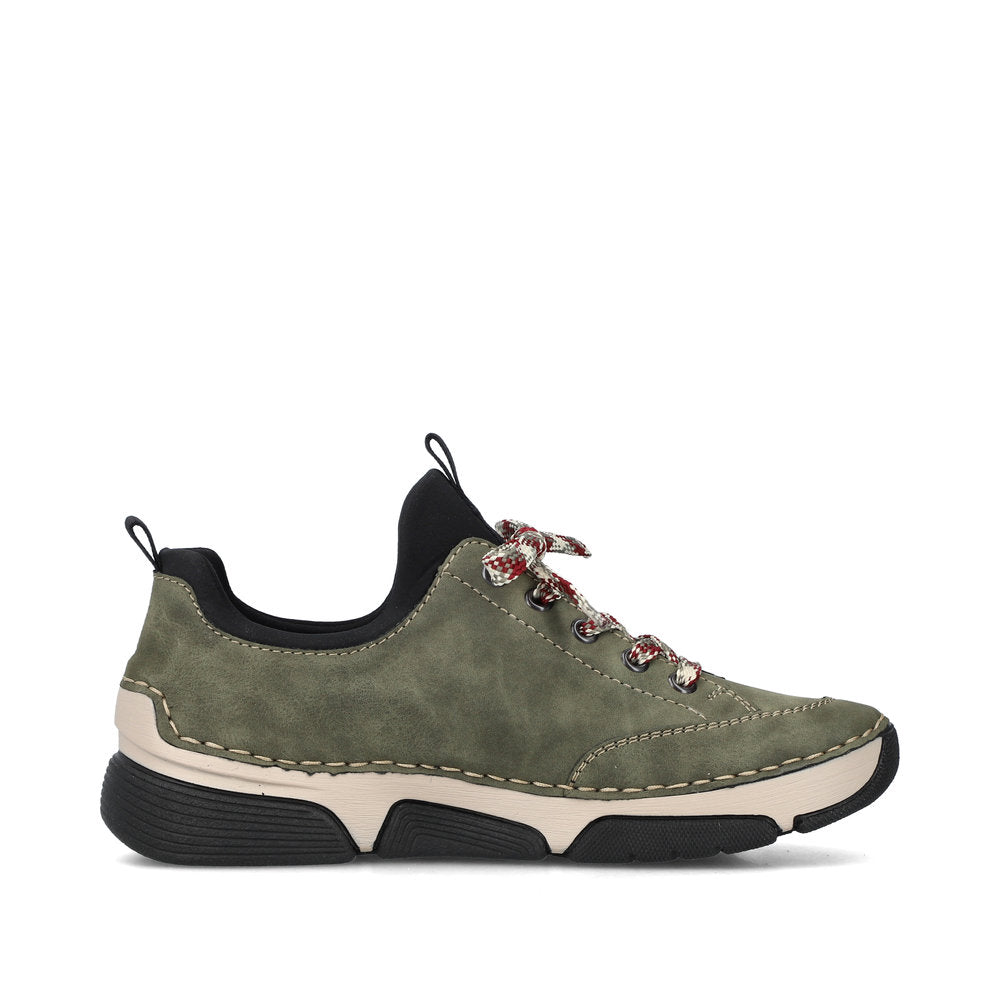 Rieker 45973 Women's Slip On Shoes in Green