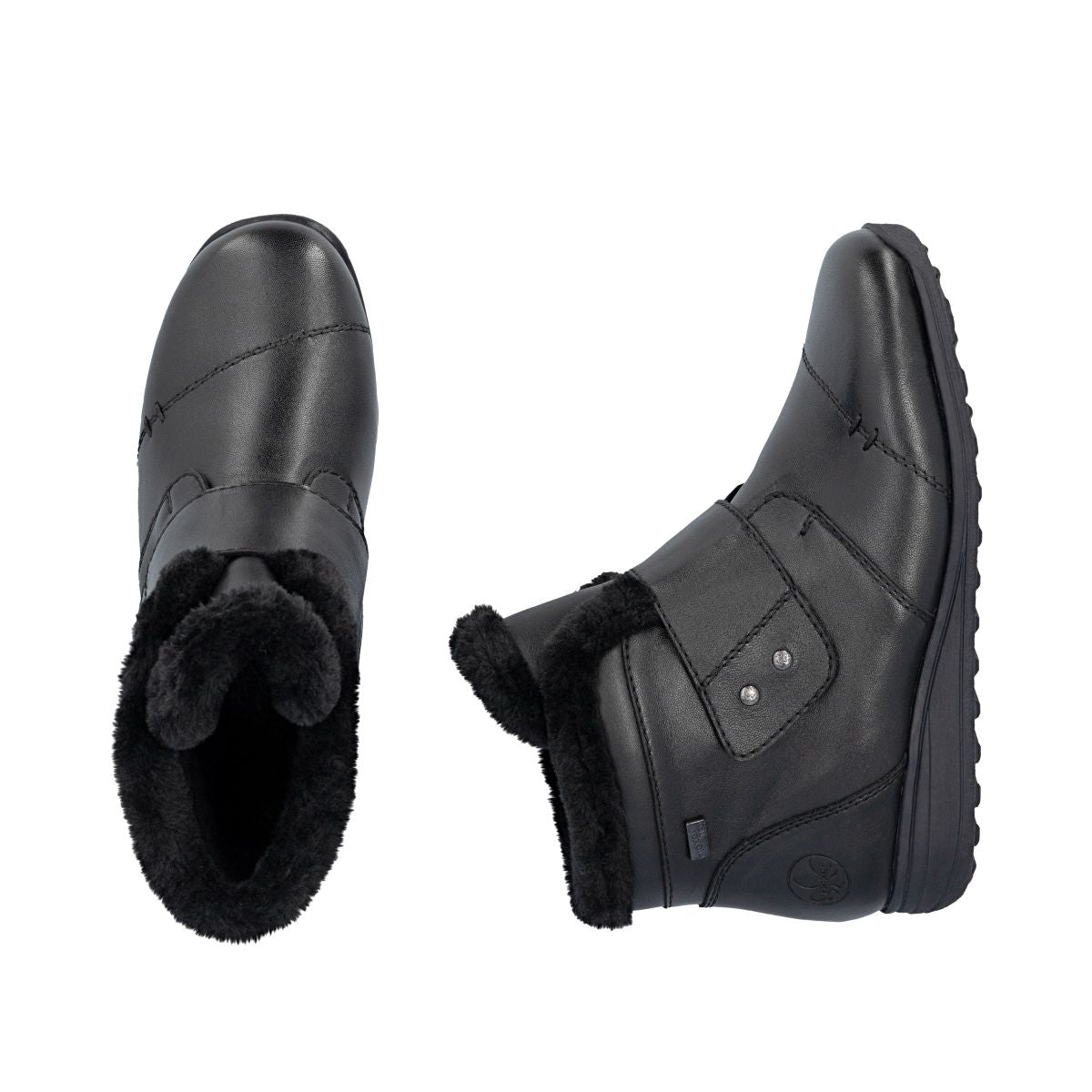 Rieker 47268 Women's Ankle Waterproof Boots - Black