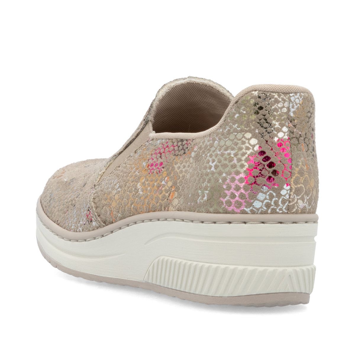 Rieker 48761 Women's Slip-On Shoe in Beige
