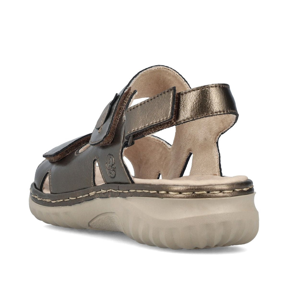 Rieker 60462 Women’s Velcro Sandal – Bronze