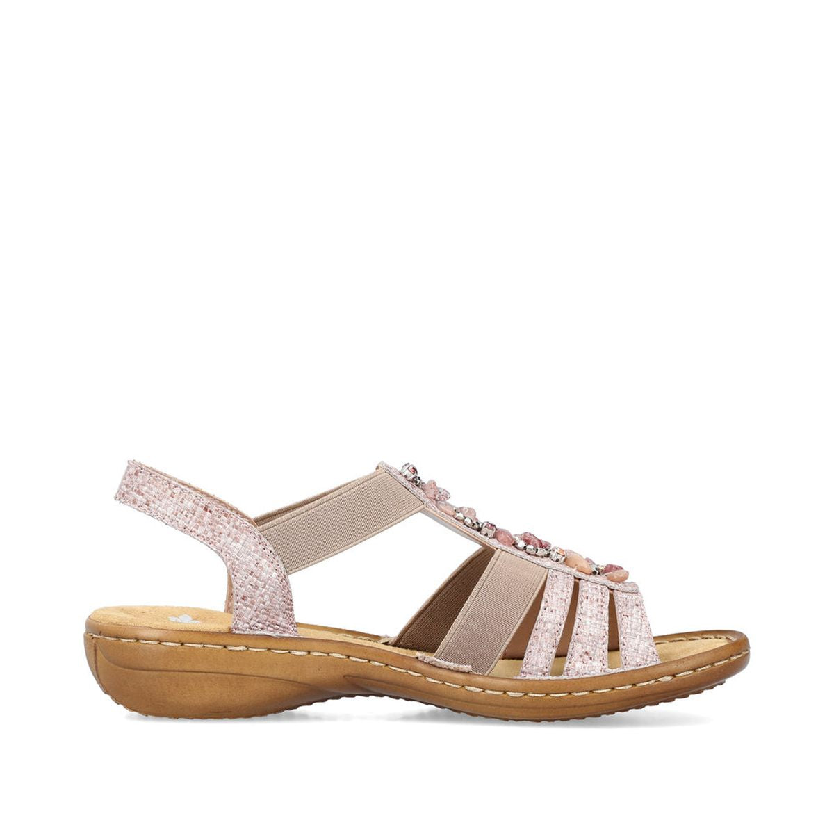Rieker 60818 Women's Strap Sandals – Pink