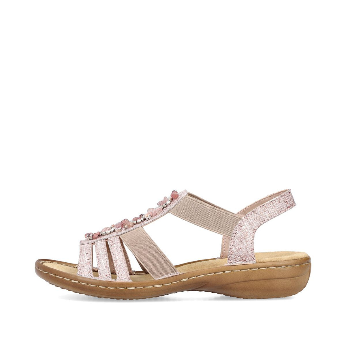Rieker 60818 Women's Strap Sandals – Pink