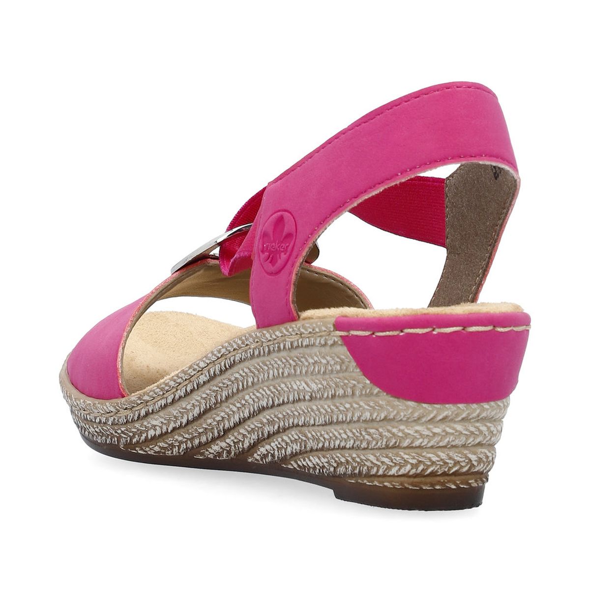 Rieker 624H6 Women's Wedge Sandals – Pink