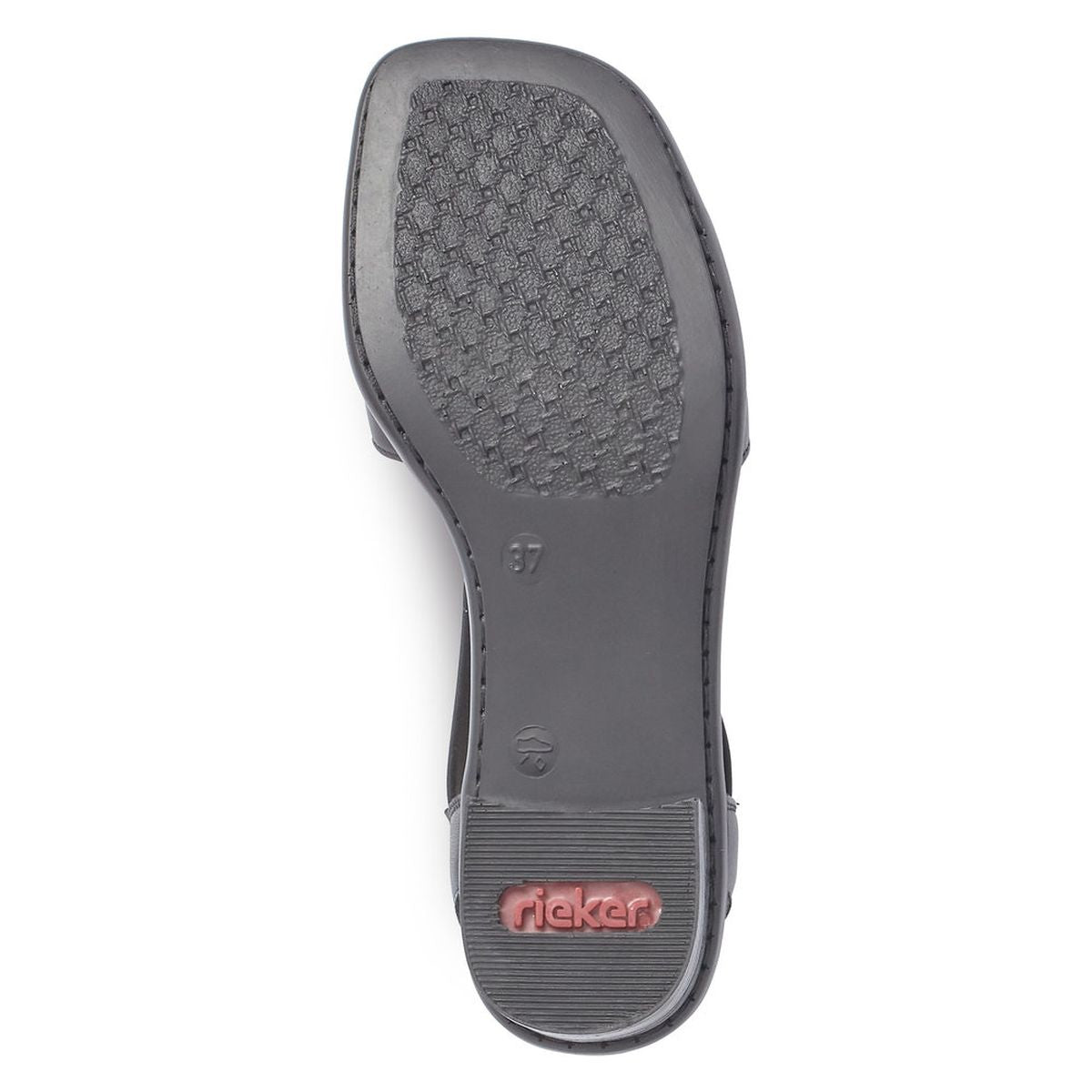 Rieker 62662 Women's Block Heel Sandals – Black