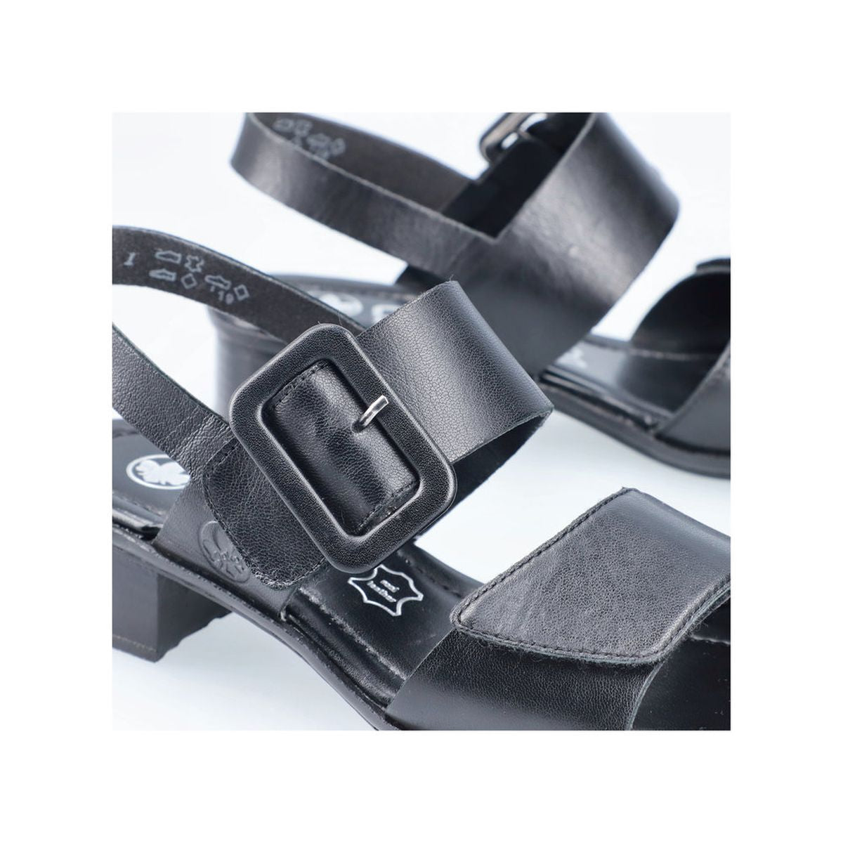 Rieker 62663 Women's Strap Sandals – Black