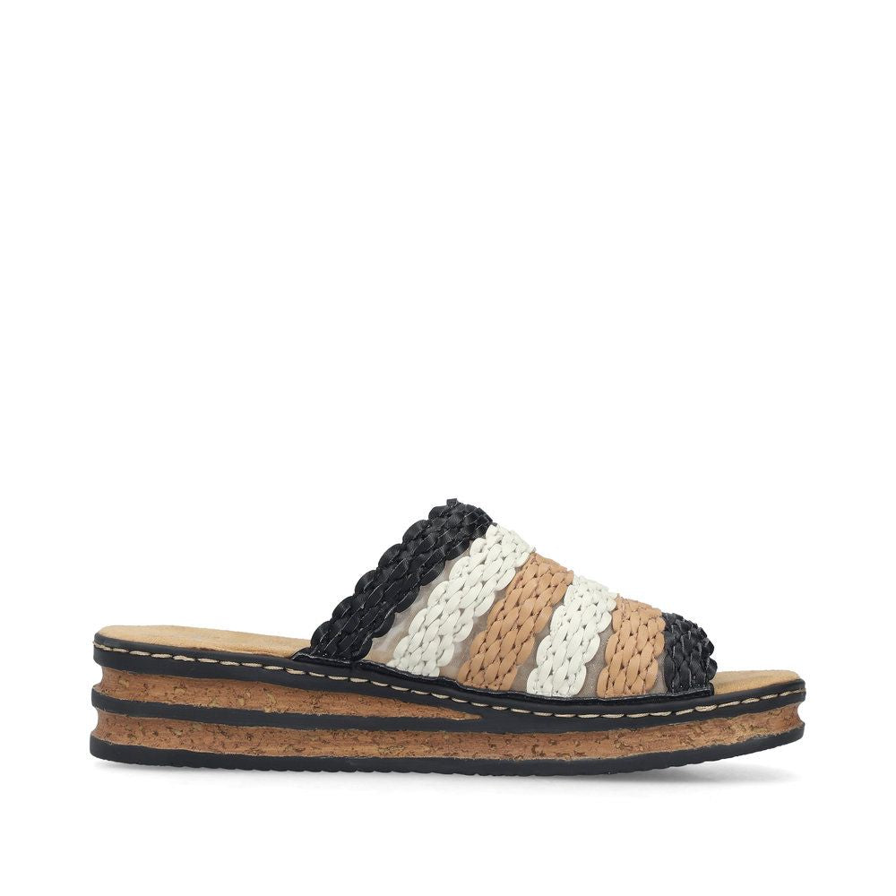 Rieker 629P8 Women's Slide Sandals – Multi