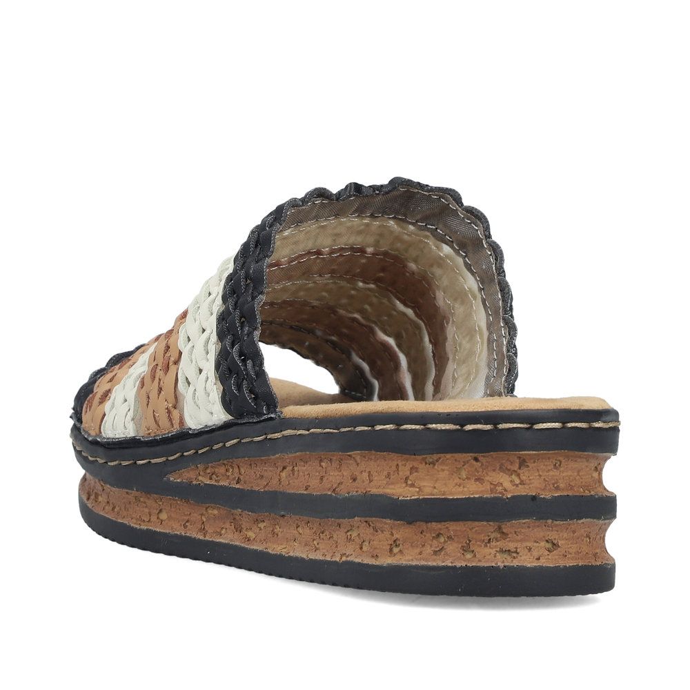 Rieker 629P8 Women's Slide Sandals – Multi