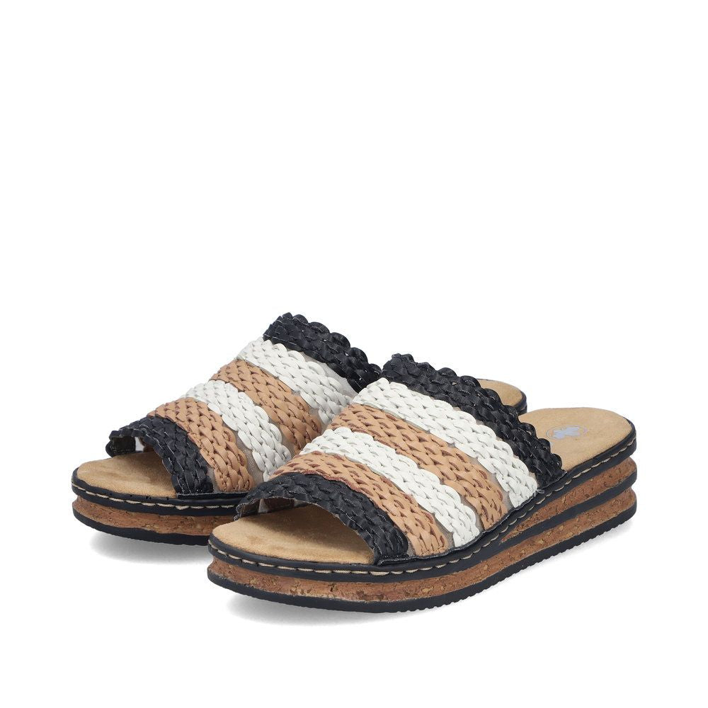 Rieker 629P8 Women's Slide Sandals – Multi