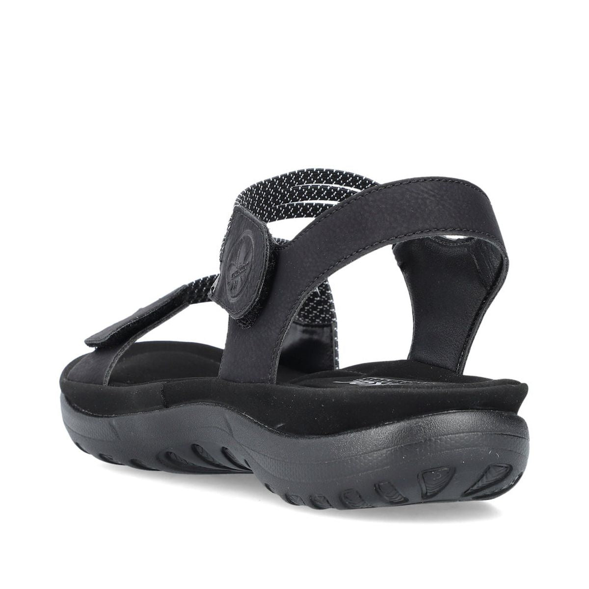Rieker 64870 Women's Velcro Strap Sandals – Black