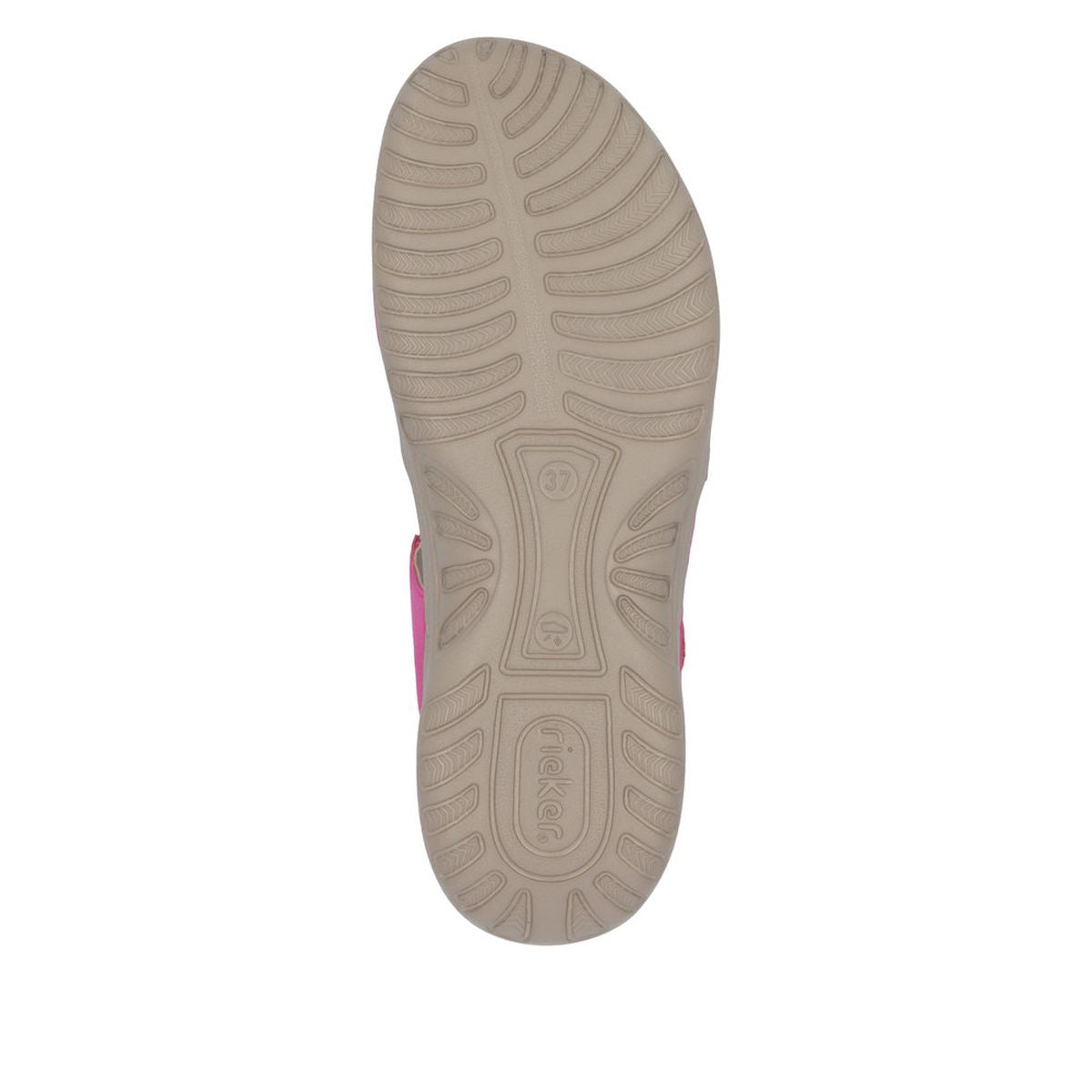 Rieker 64870 Women's Velcro Strap Sandals – Pink