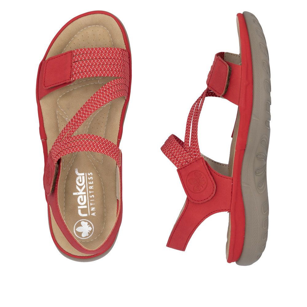 Rieker 64870 Women's Velcro Strap Sandals – Flamme