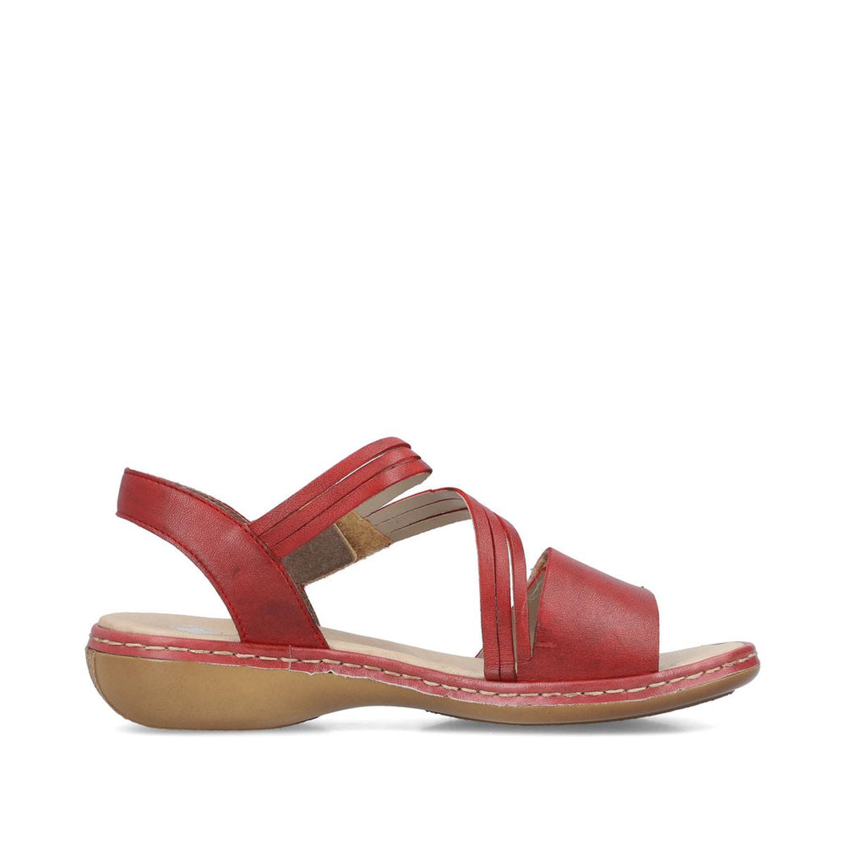 Rieker 65964 Women's Strap Sandal – Red