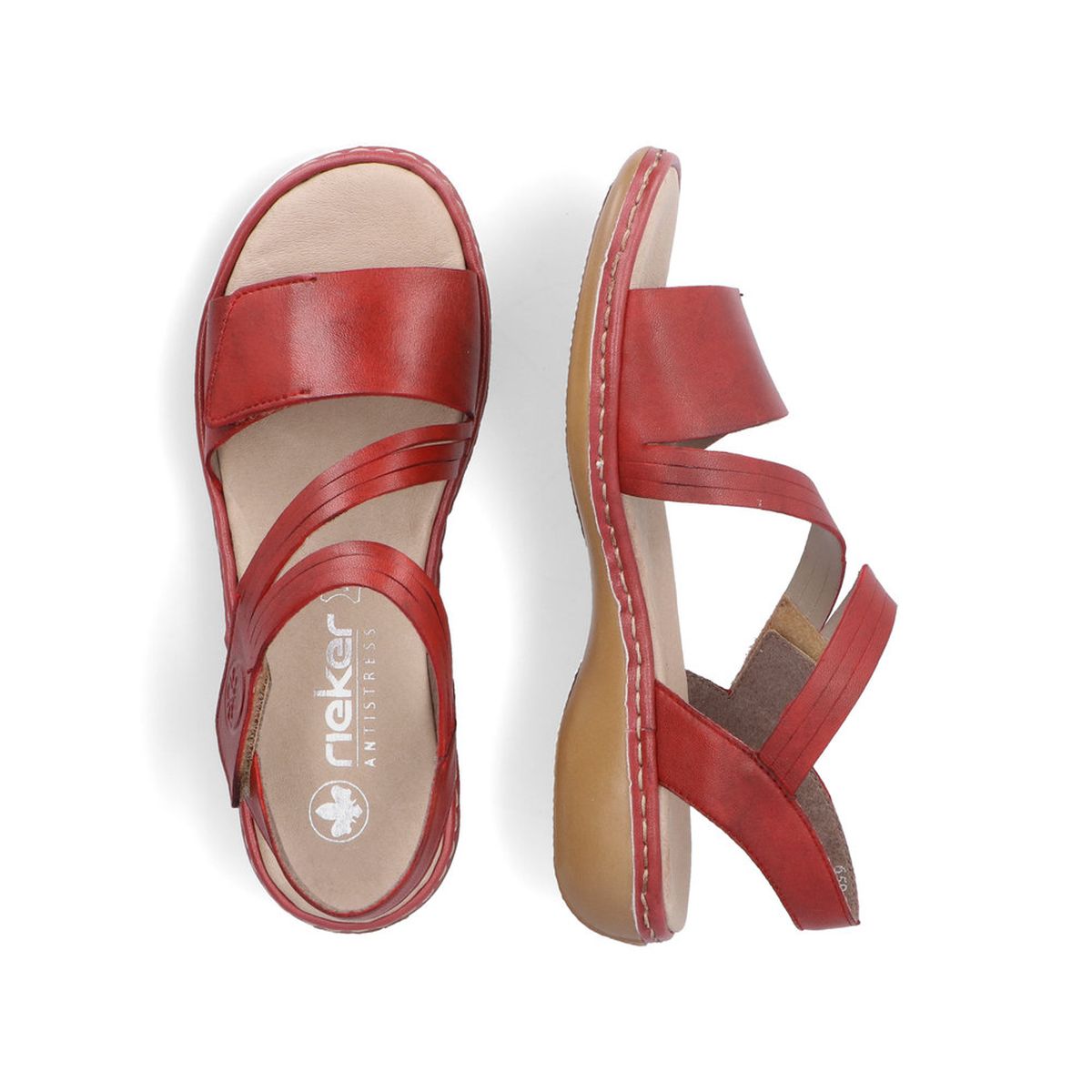 Rieker 65964 Women's Strap Sandal – Red