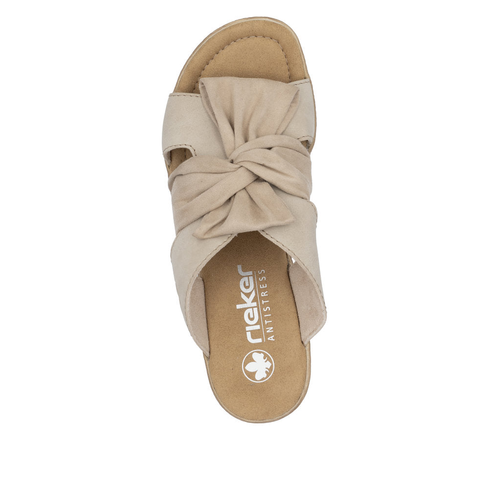 Rieker 68789 Women's Wedge Sandals – Beige