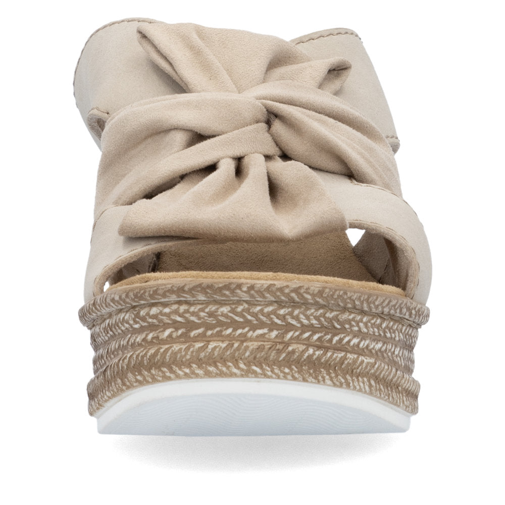 Rieker 68789 Women's Wedge Sandals – Beige