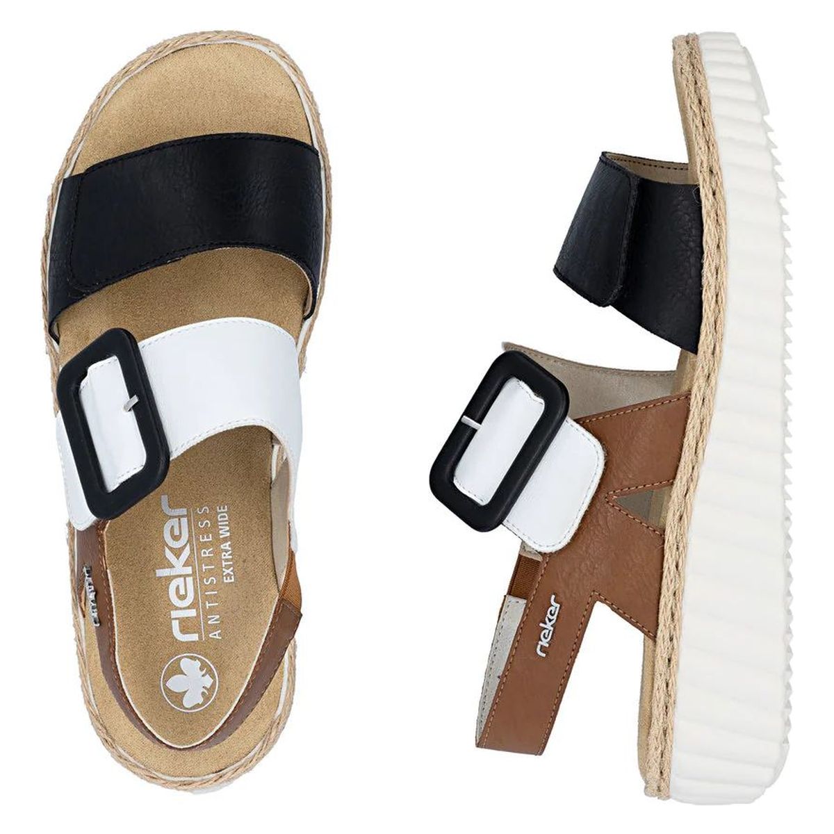 Rieker 69260 Women's Wide Sandals – Multi