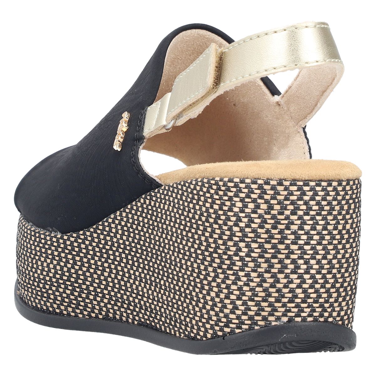 Rieker 69460 Women's Wedge Sandals – Black
