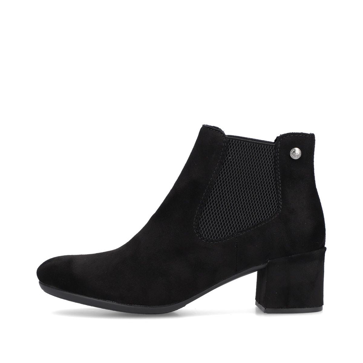 Rieker 70284 Graphite Black Womens Ankle Boots