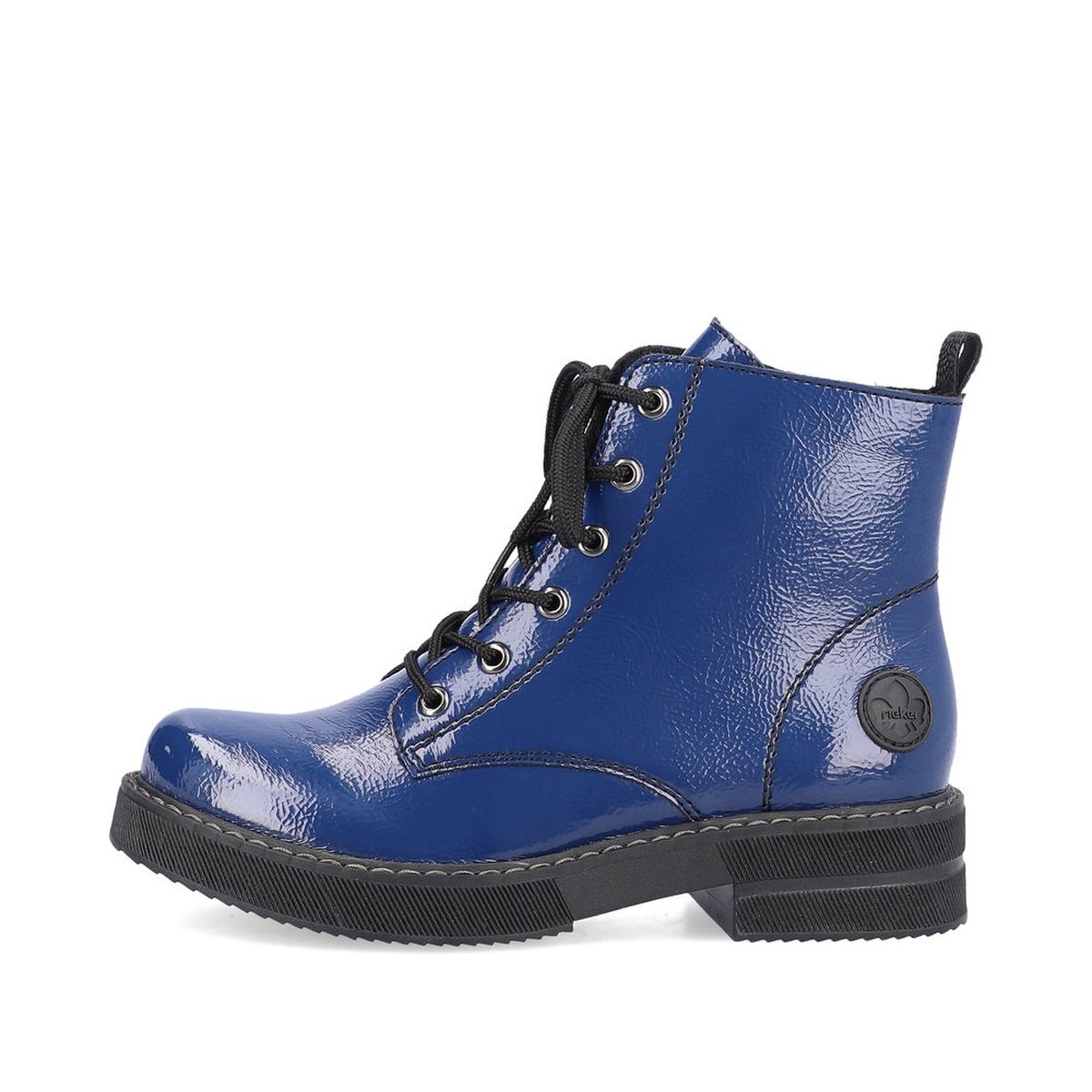 Rieker 72010 Biker Boot in Blue