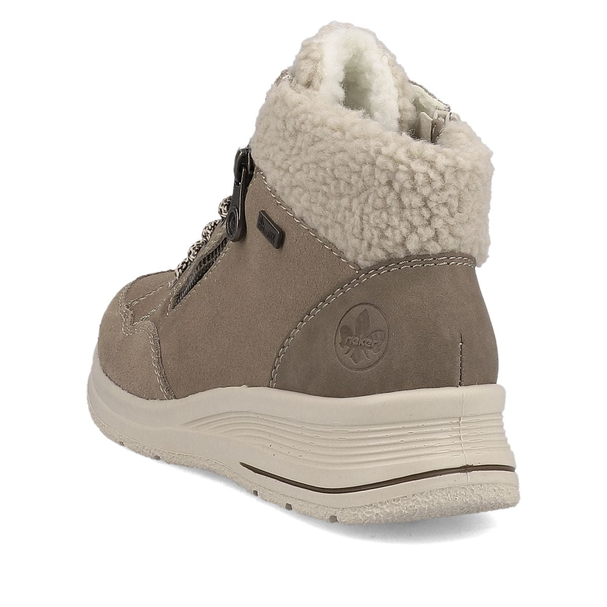 Rieker L7701 Women's TEX Waterproof Short Boots - Beige