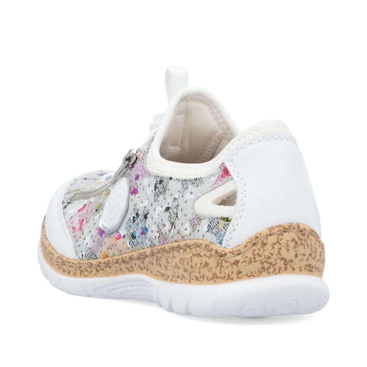 Rieker N42V1-90 Alburi Floral Slip-On Sneakers for Women