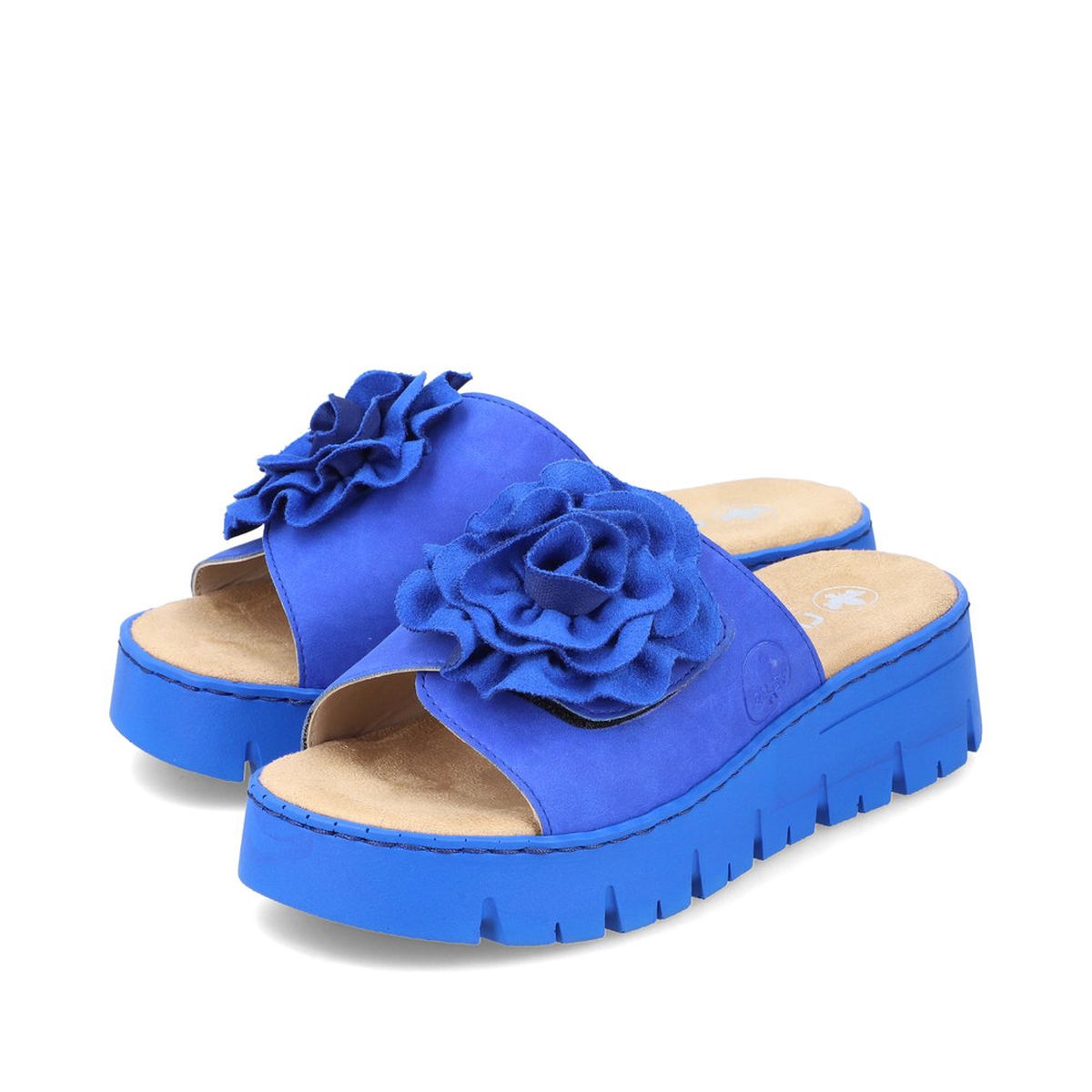 Rieker V1052 Women's Slide Sandals – Royal Blue
