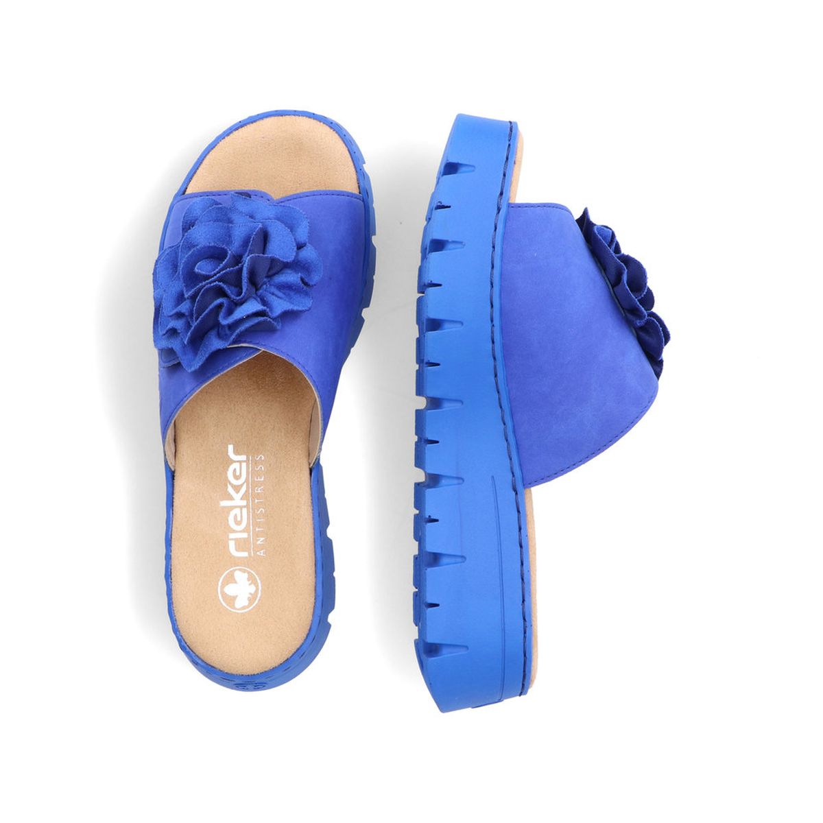 Rieker V1052 Women's Slide Sandals – Royal Blue