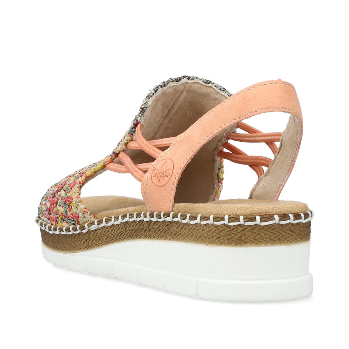 Rieker V1241 Women's Slip-on Sandals – Multi Pink