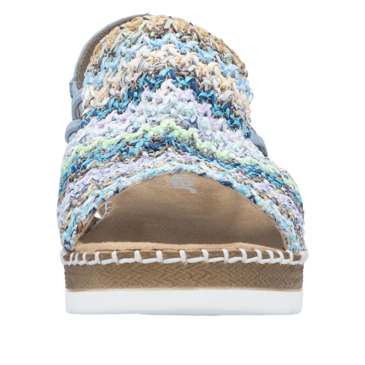 Rieker V1241 Women's Slip-on Sandals – Multi Blue