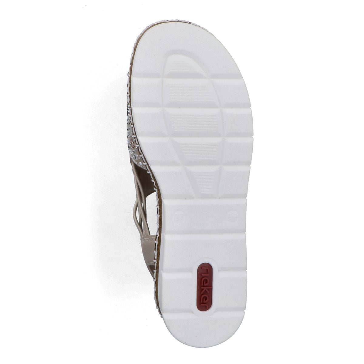 Rieker V1246 Women's Slip-on Sandals – Beige