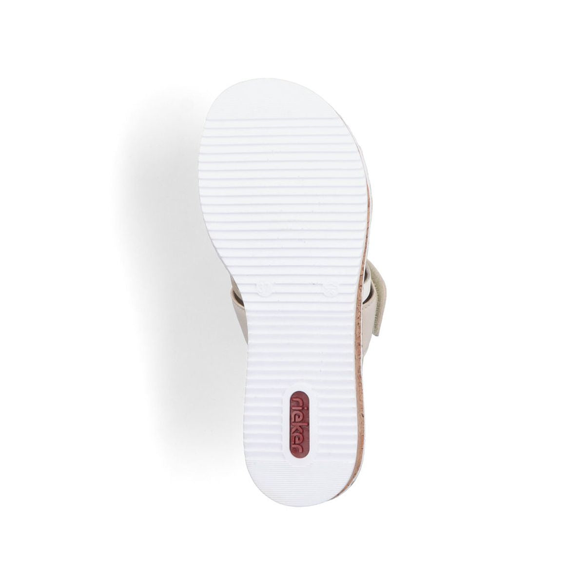 Rieker V3652 Women's Slip-on Sandals – Beige