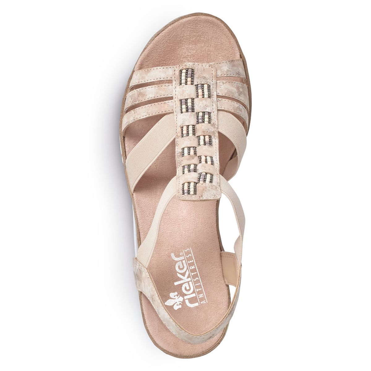 Rieker V3822 Women's Wedge Sandals – Pink