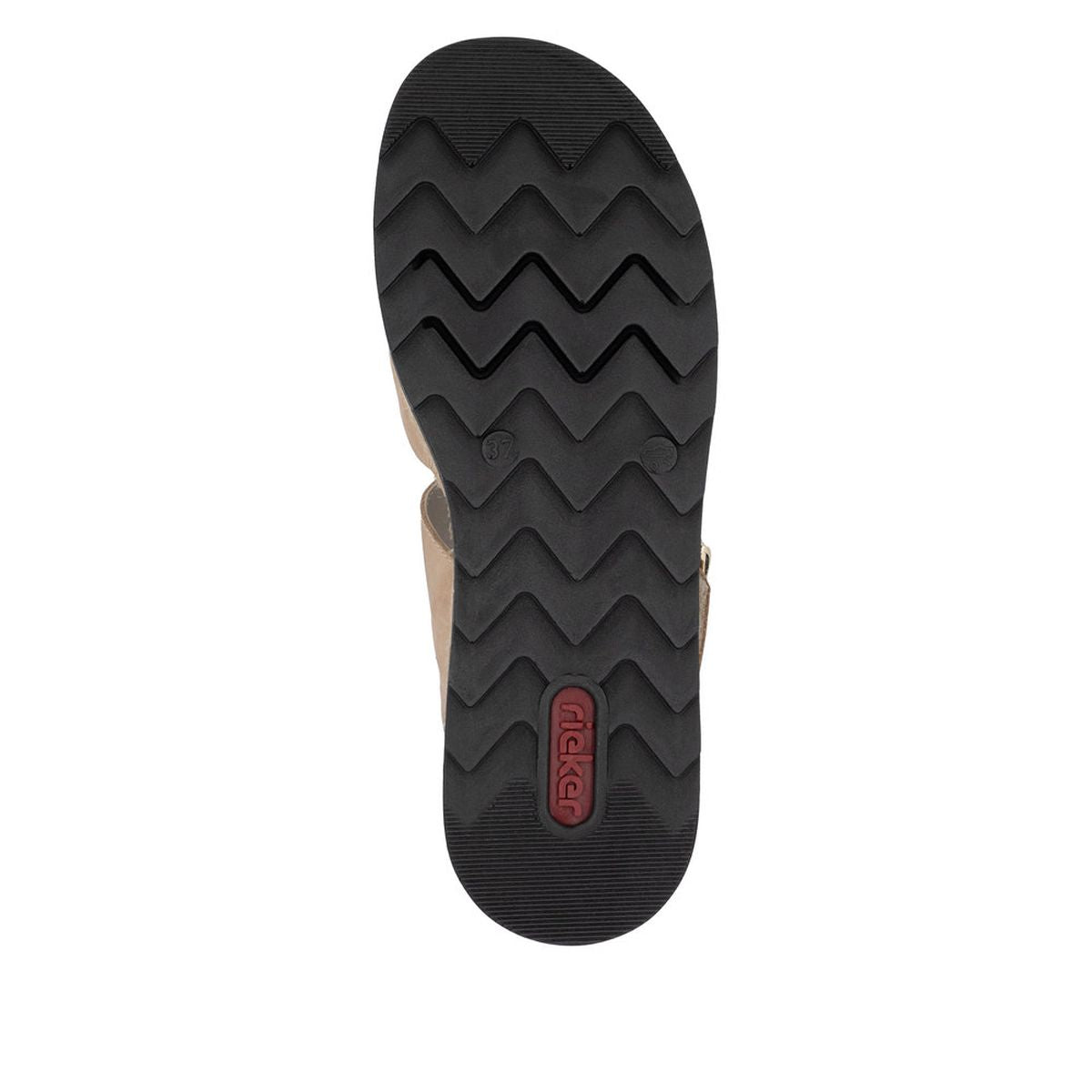 Rieker V7951 Women's Wedge Sandals – Beige