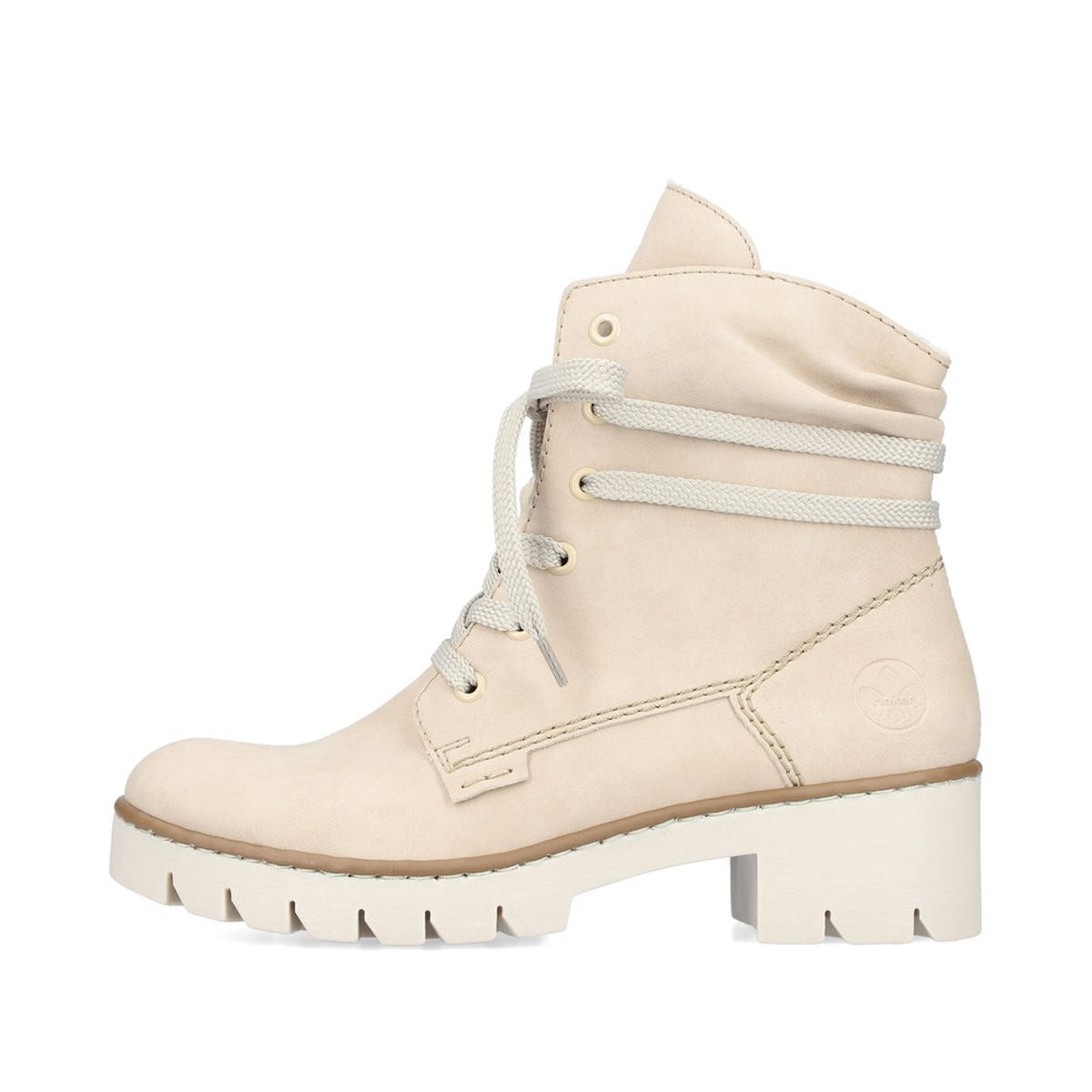 X5717 Lace Up Boots with Side Zipper