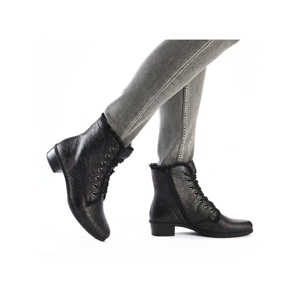 Rieker Y0703 Lace Up Winter Boots