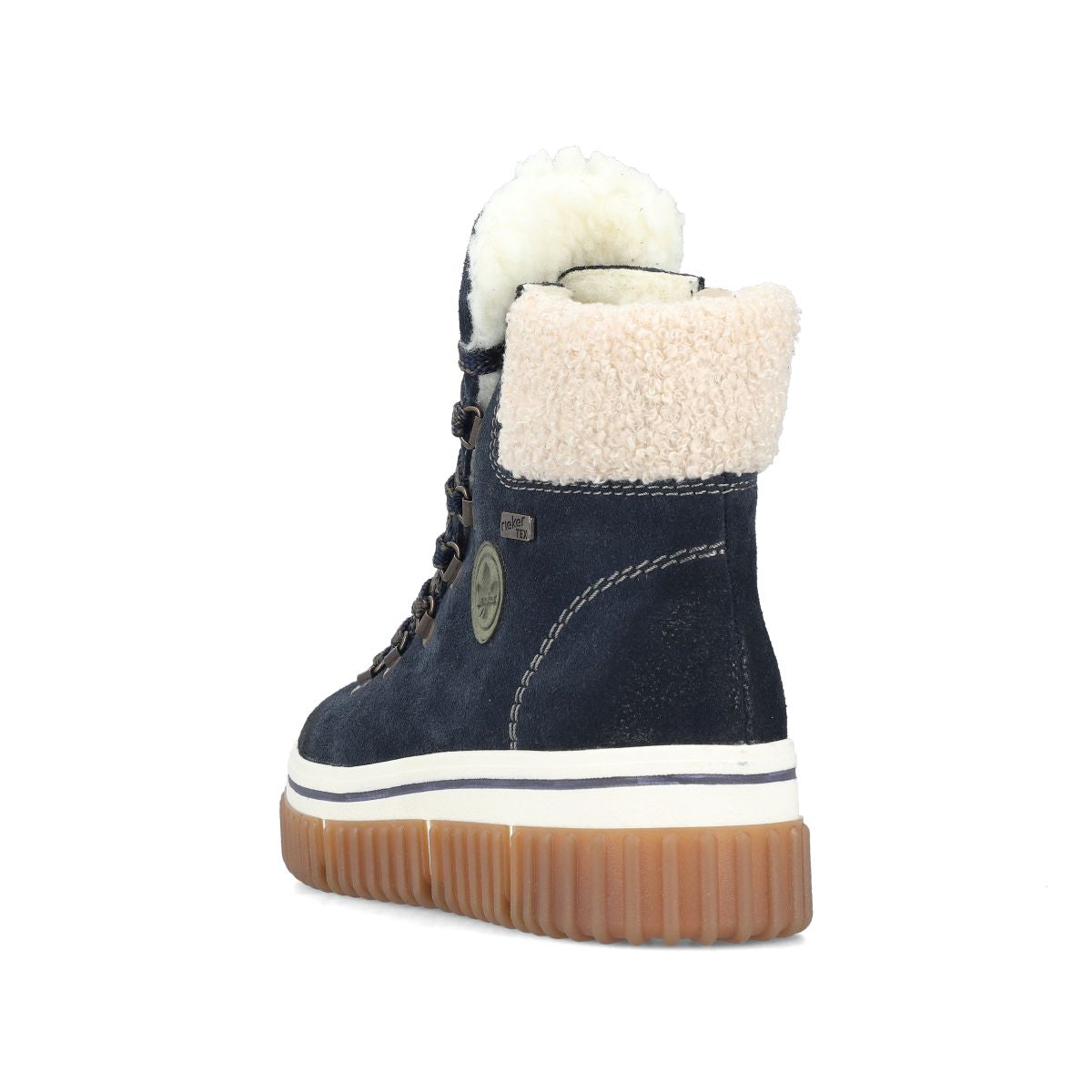 Rieker Y6347 Women's Lace Zip Winter Waterproof Boot – Blue