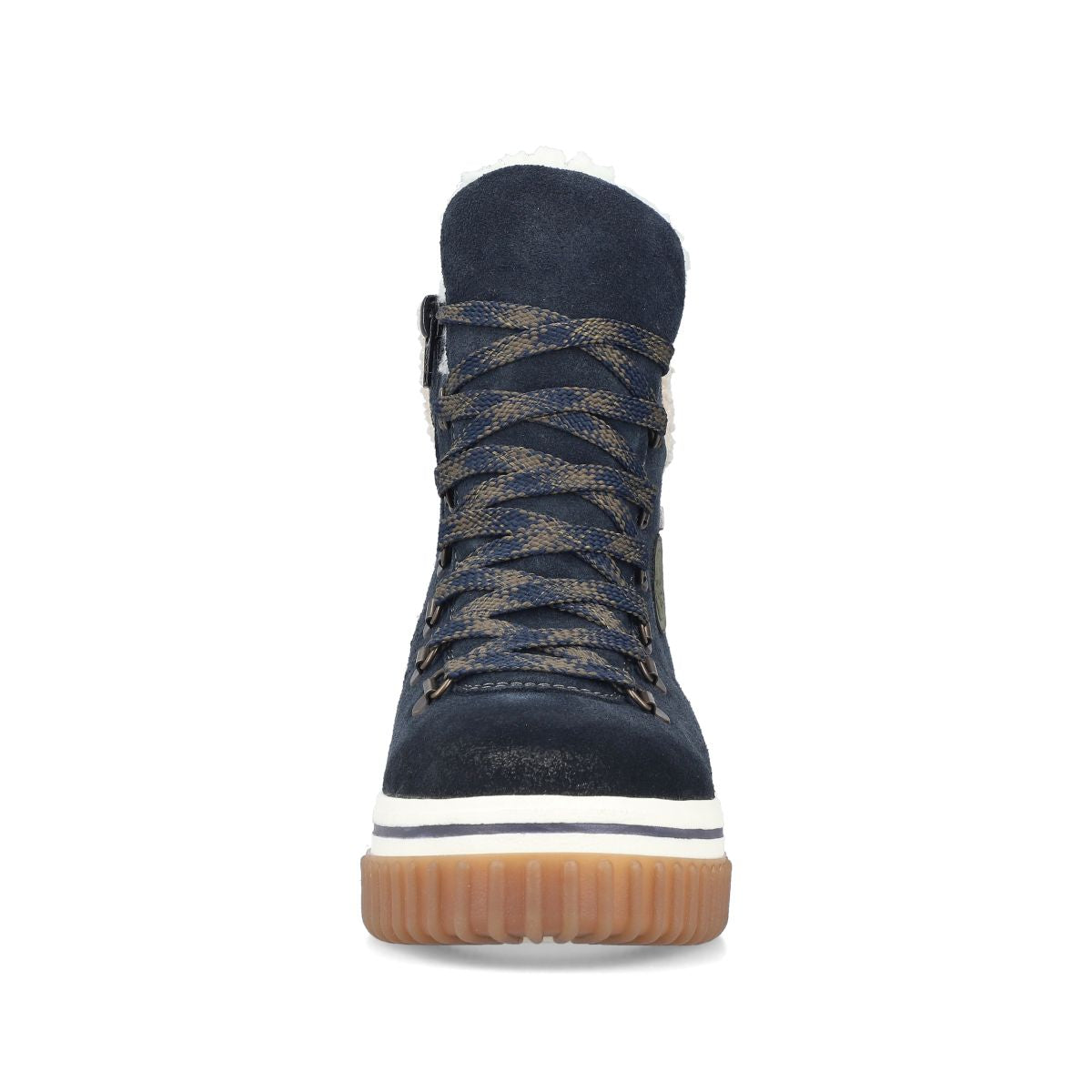Rieker Y6347 Women's Lace Zip Winter Waterproof Boot – Blue