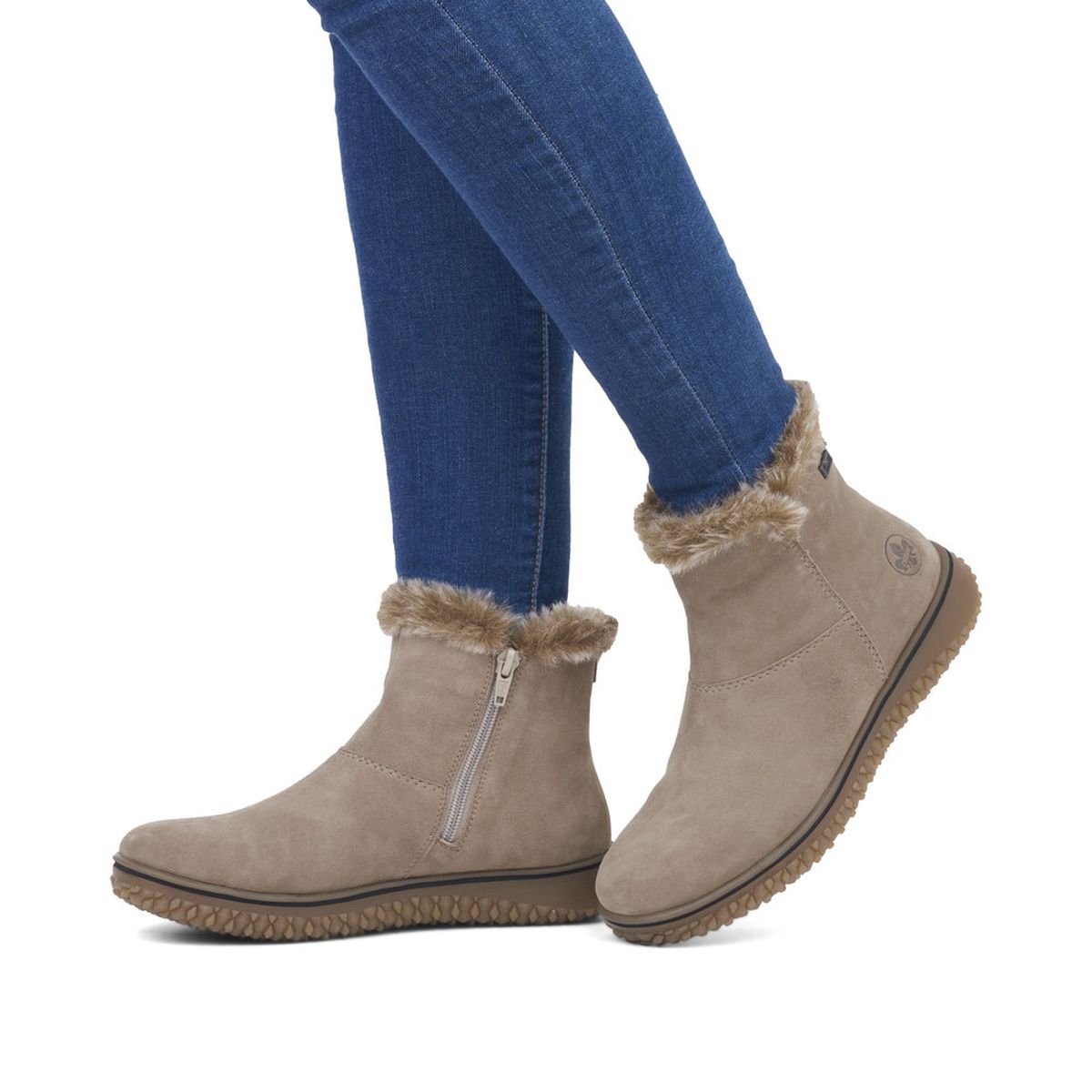 Rieker Z4266 Suede Ankle Winter Boot
