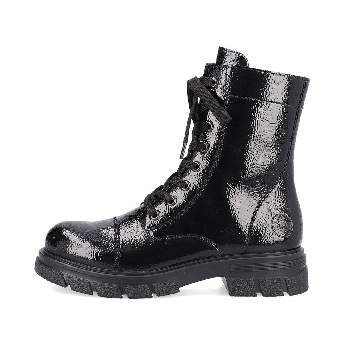 Z9122 Lace Up Boots with Side Zip