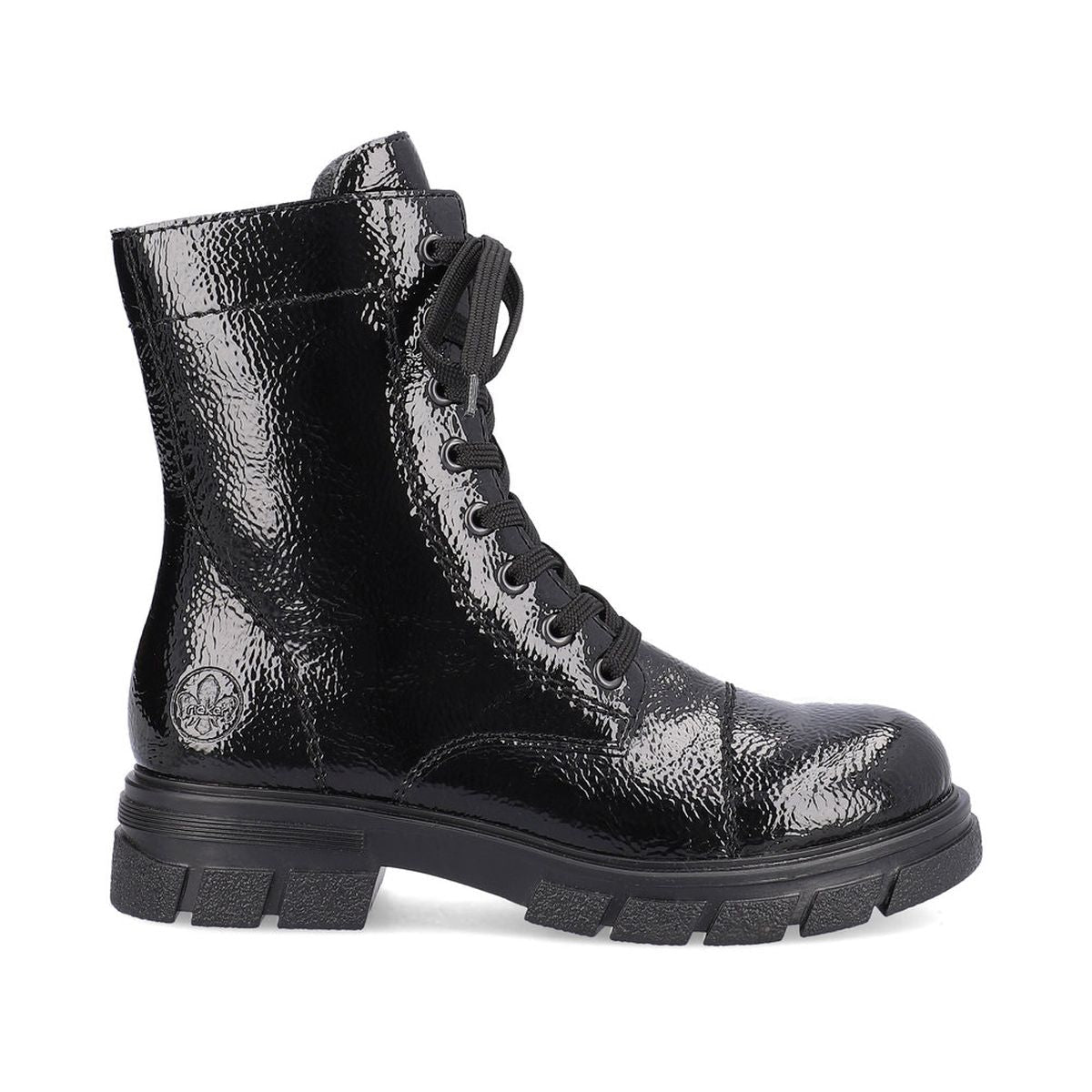 Z9122 Lace Up Boots with Side Zip