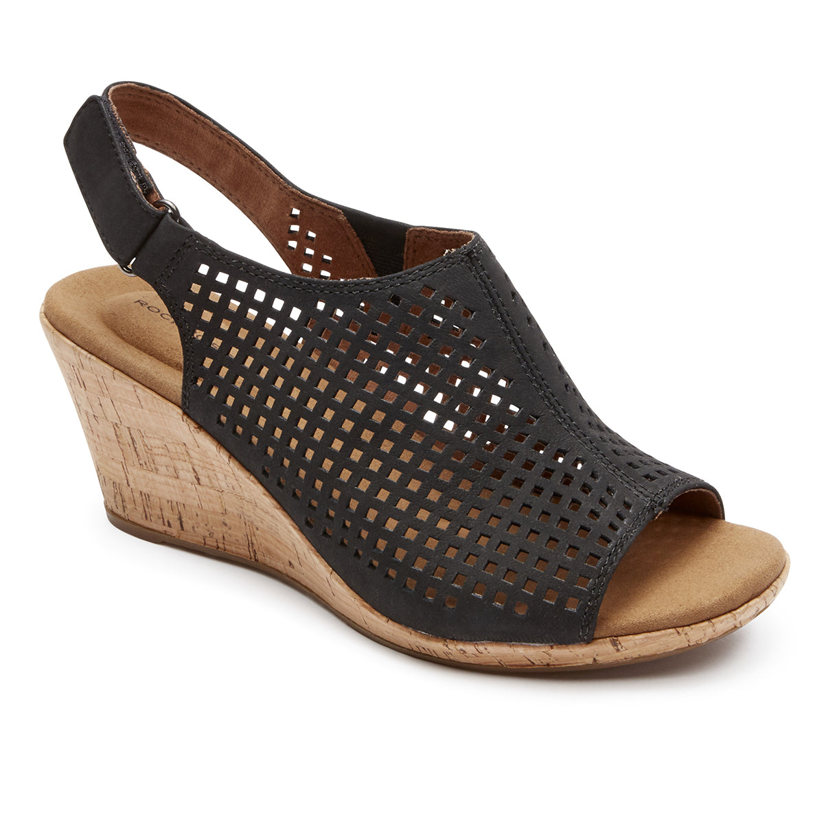 Rockport Briah Perforated Sling Wedge Sandals