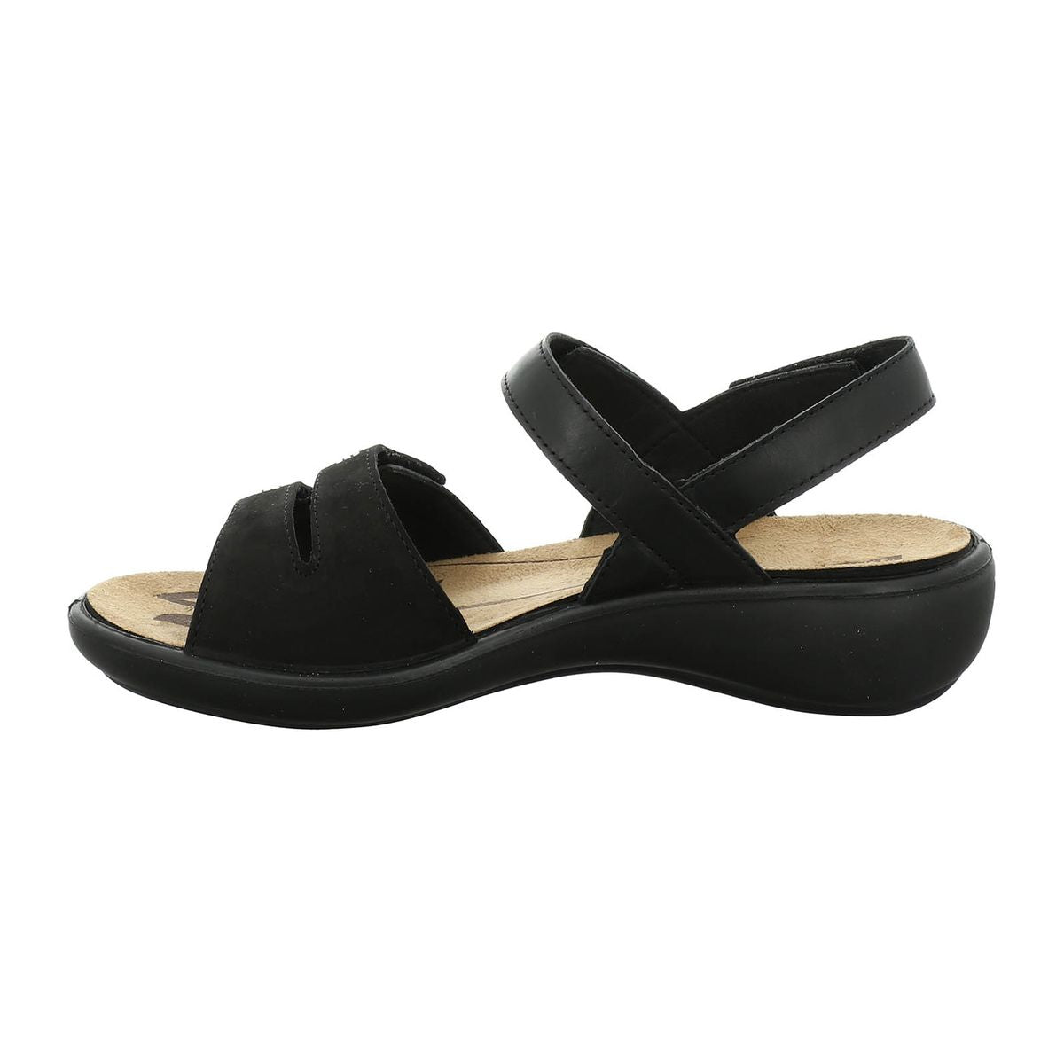 Romika Ibiza 86 Women's Velcro Sandal in Black