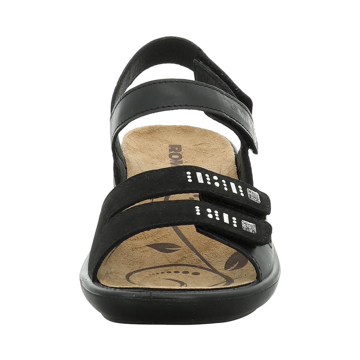 Romika Ibiza 86 Women's Velcro Sandal in Black