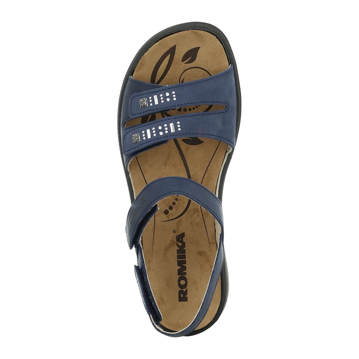 Romika Ibiza 86 Women's Velcro Sandal in Blue