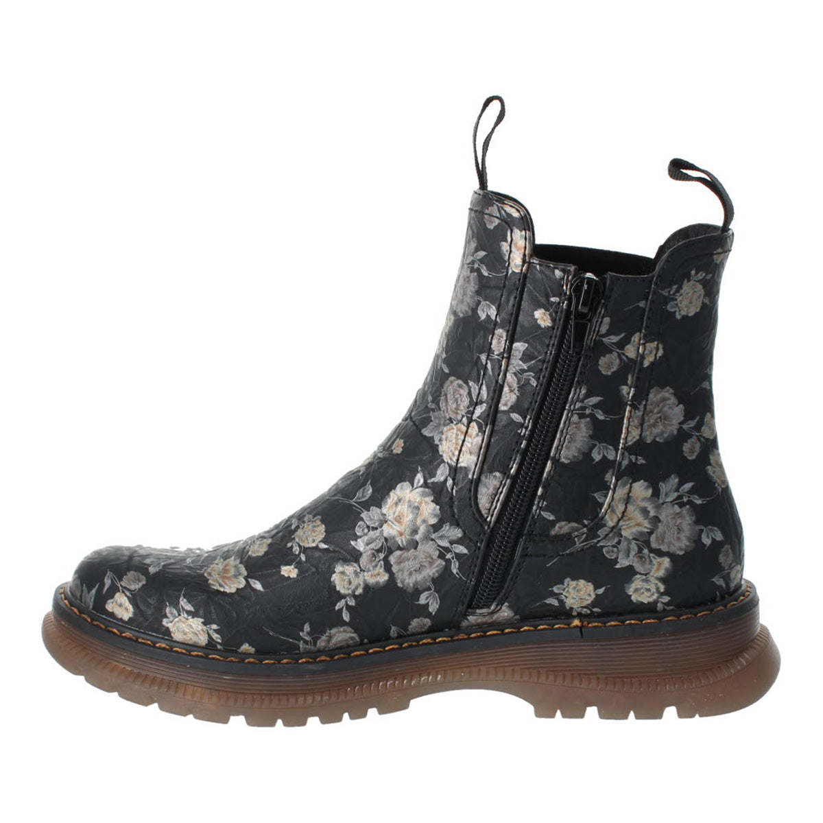 Romika Peyton 05 Zip Boot in Black Multi