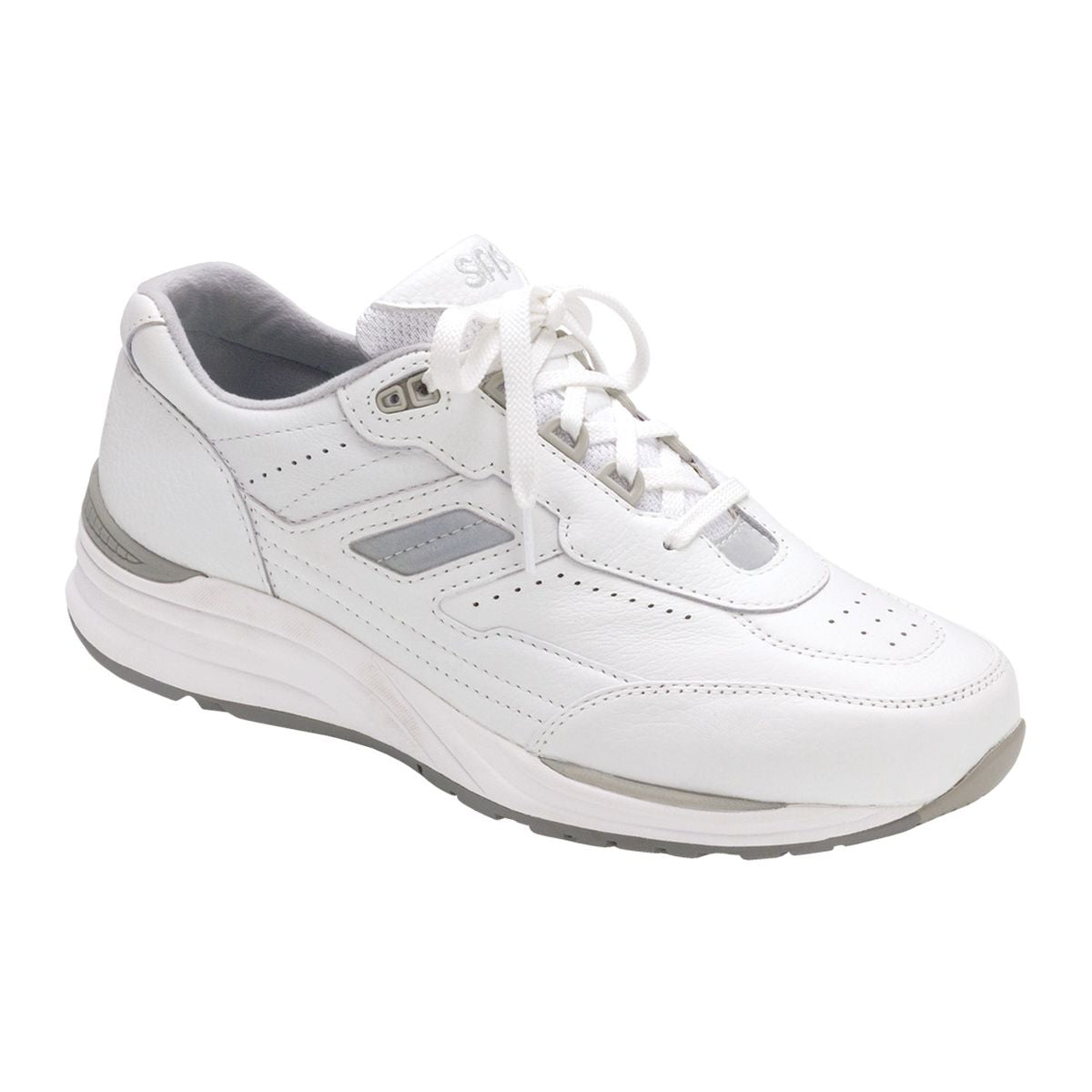 SAS Journey men’s lace-up sneaker with breathable mesh and leather upper, knit lining, EZ lace system, cushioned removable footbed, and flexible non-marking outsole. Style #2020-001