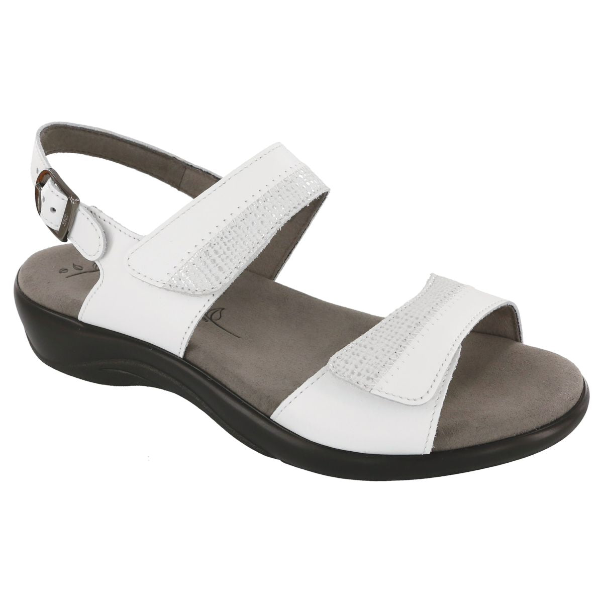 SAS Nudu Women's Heel Strap Sandal in White